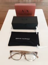 Image of Armani Exchange AX 3057F 8240 Eyeglass Frames Beige 52-18-145 ☆Adjustment Needed