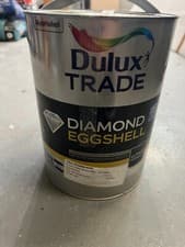 Image of Dulux Trade Diamond Eggshell Paint - Blossom White - 5L