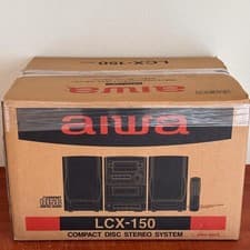 Image of AIWA LCX-150 Mini System CD Cassette Tuner RDS w/Remote Speakers w/Manual New