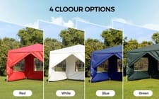 Image of 3x3m 3x6m 3x9m Garden Gazebo Outdoor Marquee Canopy PE Party Tent UK With Sides