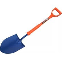 Image of Insulated Round Mouth Shovel With Carbon Steel Head And Bs Standard Shaft & Grip