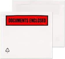 Image of A7 PRINTED DOCUMENT ENCLOSED ENVELOPES WALLETS PACK OF 1000 (95 x 125 mm)