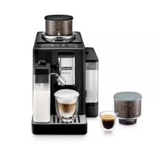 Image of Delonghi Coffee Machine Black, Rivelia, Bean to Cup Automatic, New, EXAM440.55.B