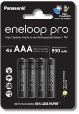 Image of 4x PANASONIC AAA Eneloop Pro Rechargeable Batteries 930mAh 4 Pack NiMH Batteries