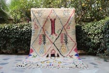 Image of Moroccan wool Rug, Bohemian Shag Rug, Berber carpet, boho home decor, fluffy rug