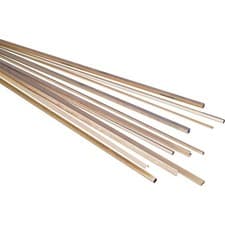 Image of Reely 220642 Brass Square Pipe 500x10x10mm 8mm ID 1pc Durable brass material