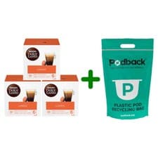 Image of Nescafe Dolce Gusto Coffee Pods Cases of 3 boxes with Podback Recycling Bag