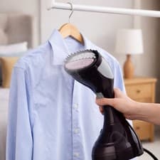 Image of Beldray Handheld Vertical Clothes Garment Steamer – 2 in 1 Fabric and Lint Brush