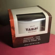 Image of *TABAC ORIGINAL Shaving Soap - Bowl 125g Old Formula with Tallow, Brand New 