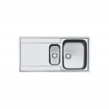Image of Franke Maris 1.5 Bowl Inset Chrome Stainless Steel Kitchen Sink wit 127.0305.146