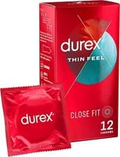 Image of Durex Thin Feel Close Fit, Latex Condoms 12 Condoms (UK Stock!)
