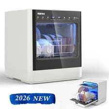 Image of Table top Dishwasher Fully Automatic 5 Program Touch Control for Camping & Home
