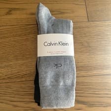 Image of Calvin Klein Men's Socks 3-Pack 85% Cotton