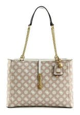 Image of GUESS James Logo Girlfriend Carryall Bag Rosewood Logo