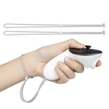 Image of Wrist Straps In White For Meta Quest 3 And 3S 2 Piece Set Balanced Fit