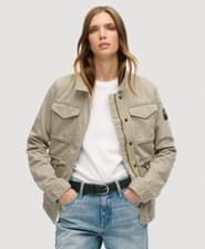 Image of Superdry Womens Embroidered M65 Military Jacket