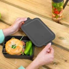 Image of Brabantia Make And Take Size Medium Lunch Box Dark Grey