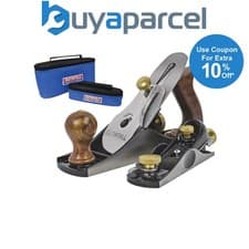Image of Faithfull No.4 Smoothing Plane & No.60 1/2 Block Plane + Canvas Bag FAIPLANE4AVB