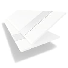 Image of WHITE FAUX WOOD TAPED VENETIAN WOODEN BLIND - MADE TO MEASURE - 5 YEAR GUARANTEE