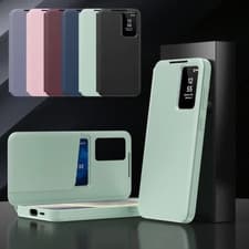 Image of Smart View Wallet Case for Samsung Galaxy S24 25 26 Ultra Book Folding Cover