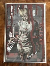 Image of Welcome To Gore Noir Silent Hill Nurse Blood Drip SPOT FOIL by Surtur 🔥