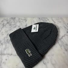 Image of Lacoste Dark Grey Beanie