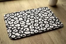Image of Bath Mat Bathroom Rugs Non Slip Super Soft - 90x60 cm - Leopard print