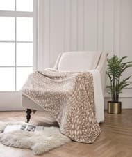 Image of Sherpa Fleece Blanket Throw Printed Cable Knit SuperSoft Luxury Warm Lightweight