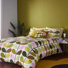 Image of Orla Kiely Multi Stem Spring Double Duvet Set  - 100% Cotton - RRP £80