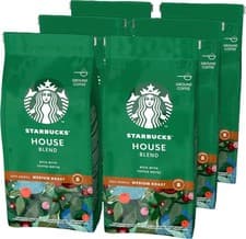 Image of Starbucks House Blend Medium Roast Ground Coffee 200 g Bag (Pack of 6)