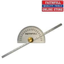 Image of 6" / 150mm DEPTH GAUGE WITH PROTRACTOR ANGLE FINDER TOOL, FAITHFULL GAUGEDEPT