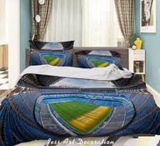 Image of 3D Stadium Real Madrid CF Quilt Cover Set Bedding Sets Pillowcases