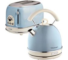 Image of TieDex UK ARIETE Vintage ARPK12 2-Slice Toaster & Traditional Kettle Bundle -