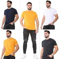 Image of Gant Mens Cotton T Shirts Casual Short Sleeve Tee Crew Neck Top UK Size S-3XL