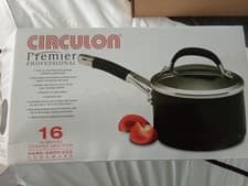 Image of CIRCULON PREMIER PROFESSIONAL 16cm Hard Anodised Covered Saucepan Brand New Box