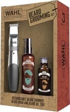 Image of Wahl Cordless Ergonomic Beard Trimmer Grooming Wash & Oil Set