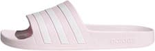Image of adidas Women's Adilette Aqua Slides Almost Pink Cloud White 