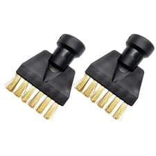 Image of Steam Cleaner Set Nozzle Attachments for Kitchen Cleaning Copper Wire Brushes