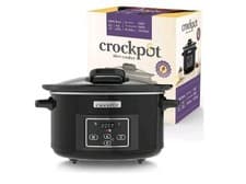 Image of Crock-Pot 4.7L Lift and Serve Digital Slow Cooker - Black