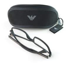 Image of EMPORIO ARMANI eyeglasses MATT BLACK SQUARE glasses frame MOD: EA 3038 5063