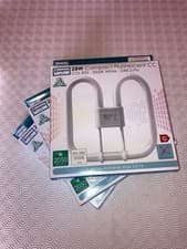Image of Pk Of 3 Crompton 2D CFL 28W White 3500K GR8 2 Pin. Non - Dimmable. Brand New.