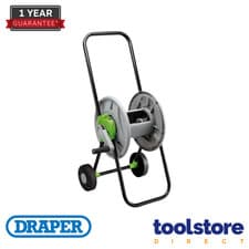 Image of Draper 25060 Garden Hose Reel Cart, 45m Capacity Powder-coated Frame