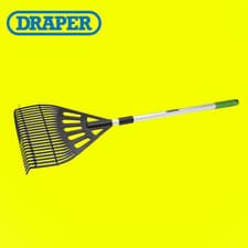 Image of Draper 19776 Telescopic Rake Extendable Handle Gardening Lawn Paths Leaves