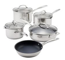 Image of Stellar 7000 5 Piece Saucepan Set S7C4D Stainless Steel