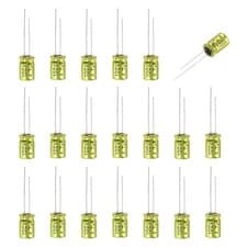 Image of 4.7uF 100V 8mm x 12mm Non-Polarized Electrolytic Capacitor Pack of 20