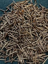 Image of Copper clout nails 30mm x 2.65 200g -1kg tree stump killers , roofing
