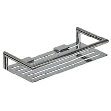 Image of Showerdrape Verso Chrome Stainless Steel Wall Mounted Bottle Basket