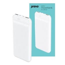 Image of Prevo SP3012-W Power Bank 10000mAh Portable Slim Dual Port Fast Charging White