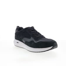 Image of Rockport Total Motion Tarquin Mens Black Wide Lifestyle Trainers Shoes