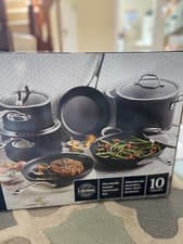 Image of Anolon X SearTech Pan Set Induction Suitable Non Stick Cookware - Pack of 6 NEW